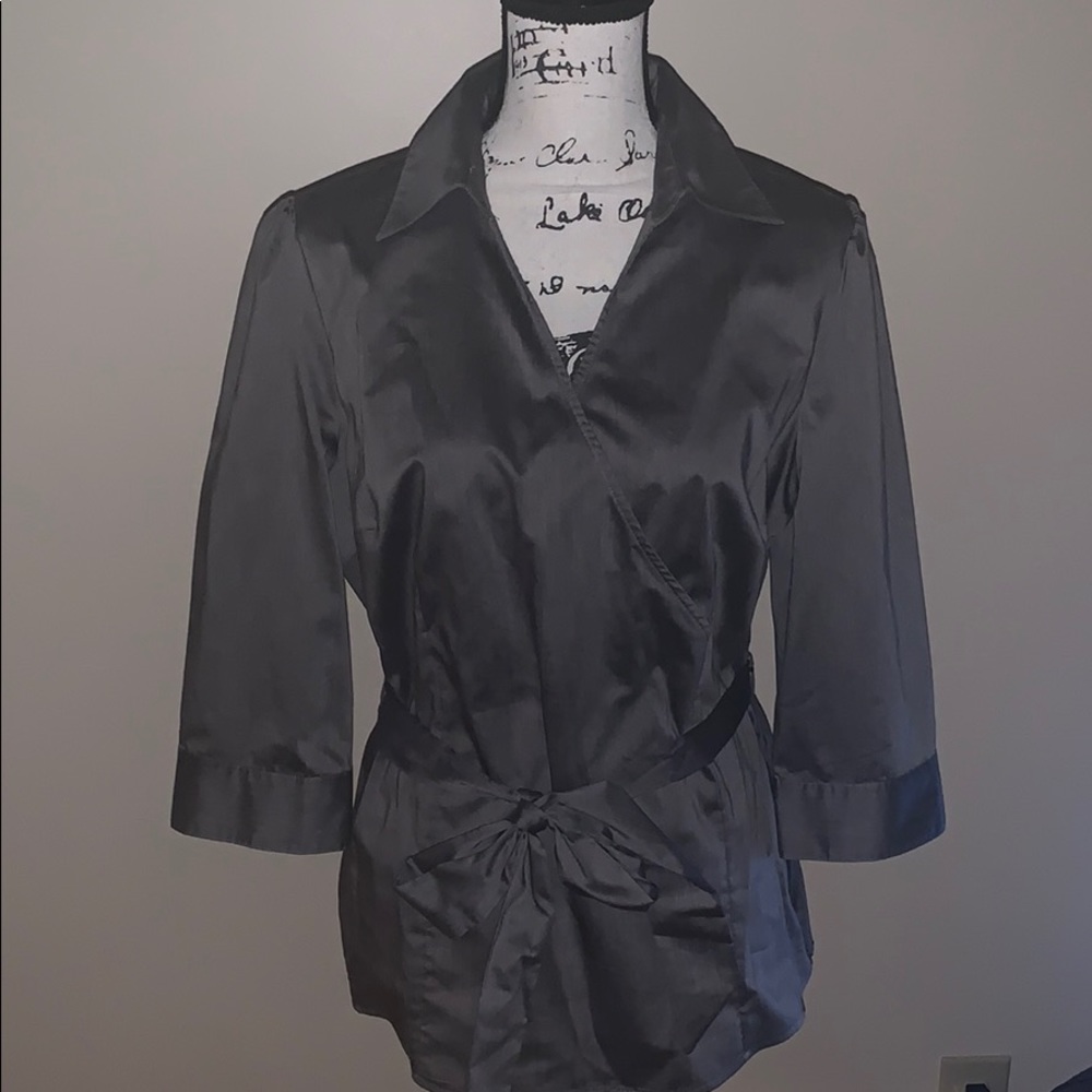 East 5th Black Satin Blouse